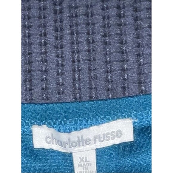 Charlotte Russe Dress Off Shoulder Flutter Sleeves Emerald Green Women’s Size XL - Picture 2 of 7